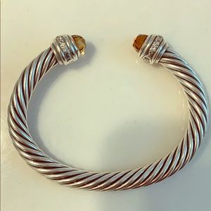David yurman large topaz and diamond bracelet